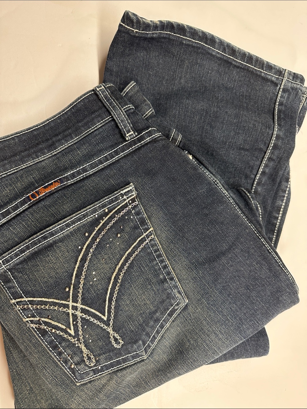 Wrangler Q-Baby Bootcut Jeans Western Women's size 15 16, Stretch Denim